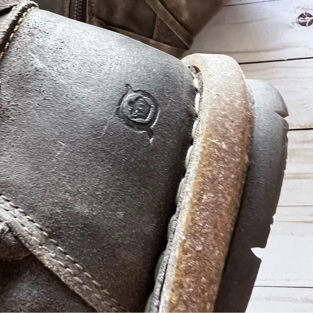 Born Women's Brown Leather Ankle Boots